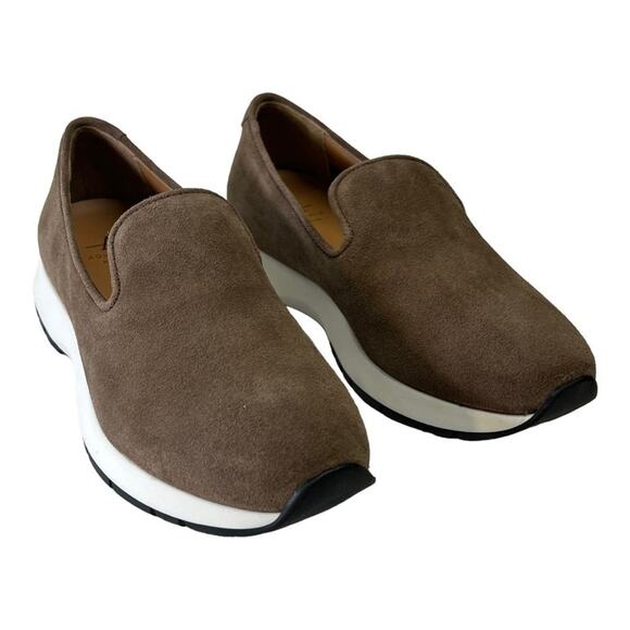 AQUATALIA Taupe Suede Leather Weatherproof Casual Slip On Shoe NEW WITH BOX SZ 5 - Picture 12 of 16